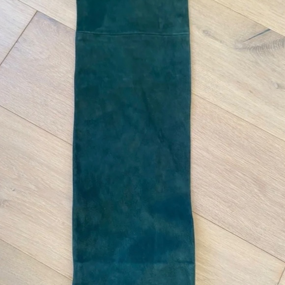 Vince Suede Pants In Green XS - Picture 4 of 6
